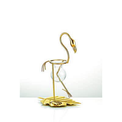 ΜΕΤΑΛΛΙΚΟ ΧΡΥΣΟ ΑΝΘΟΔΟΧΕΙΟ ΦΛΑΜΙΝΓΚΟ 20Χ14Χ30Υ