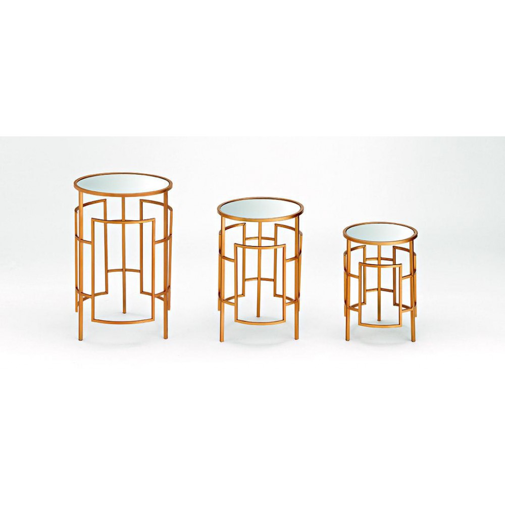 ΜΕΤΑΛΛΙΚΑ ΒΟΗΘΗΤΙΚΑ ΤΡΑΠΕΖΑΚΙΑ ΜΕ ΚΑΘΡΕΦΤΗ ΣΕΤ 3 ΤΜΧ ΣΤΡΟΓΓΥΛΑ Φ40Χ65Υ 