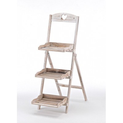 ΞΥΛΙΝΟ ΣΤΑΝΤ 3 ΕΠΙΠΕΔΩΝ 82Χ40Χ115