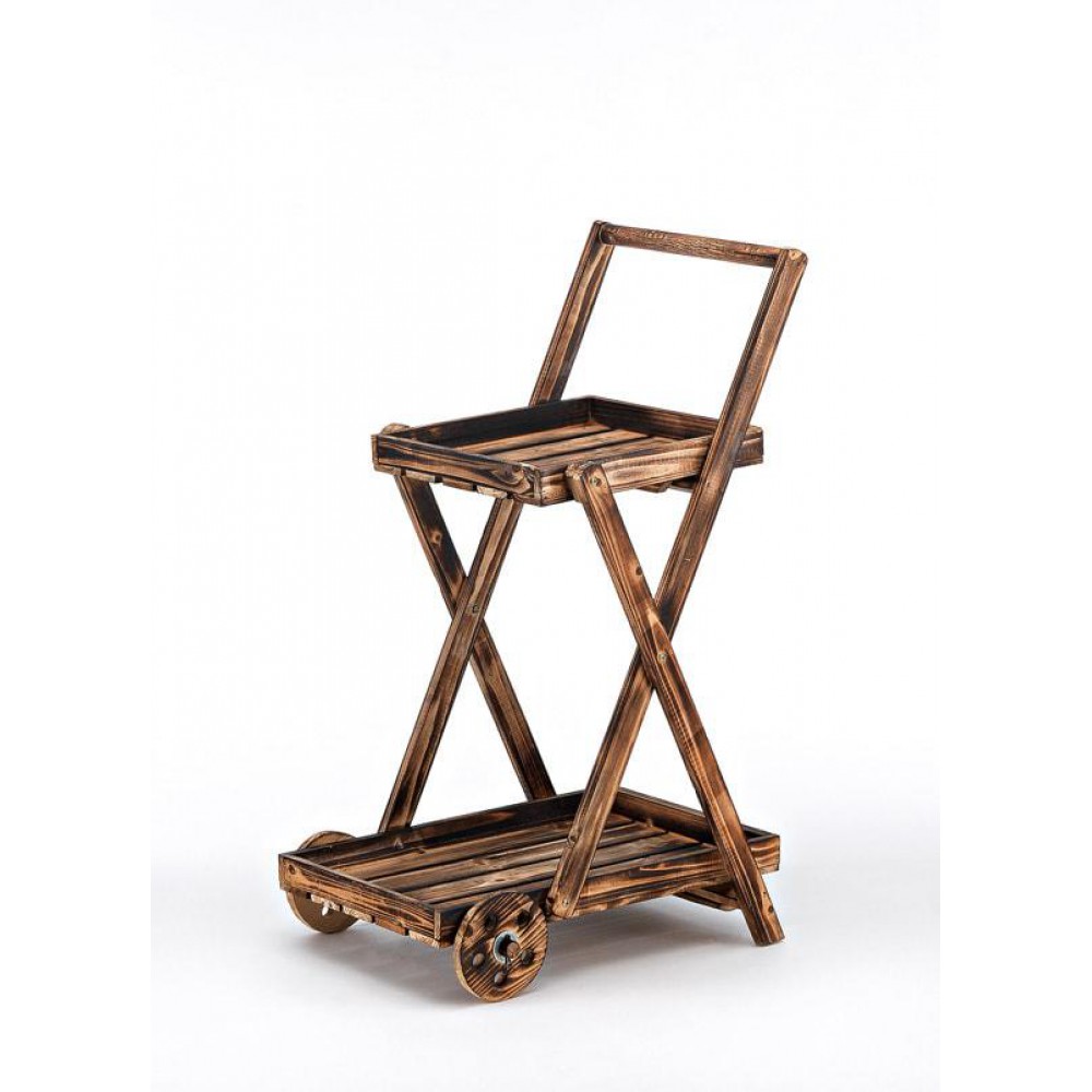 ΞΥΛΙΝΟ ΣΤΑΝΤ ΚΑΦΕ 2 ΕΠΙΠΕΔΩΝ 59Χ47Χ97Υ 