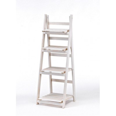 ΞΥΛΙΝΟ ΛΕΥΚΟ ΣΤΑΝΤ 4 ΕΠΙΠΕΔΩΝ 34Χ41Χ112Υ