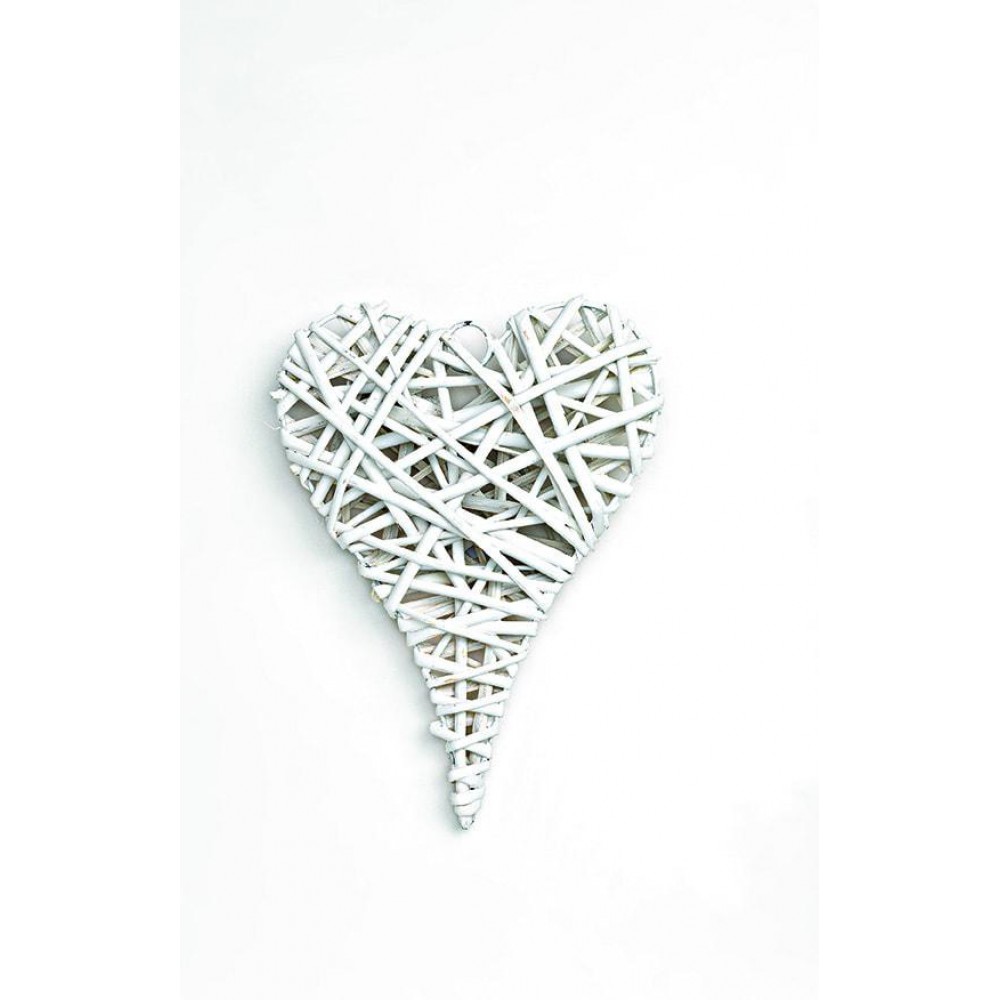 ΔΙΑΚΟΣΜΗΤΙΚΗ ΛΕΥΚΗ ΚΑΡΔΙΑ ΜΠΑΜΠΟΥ 20Χ27Υ 