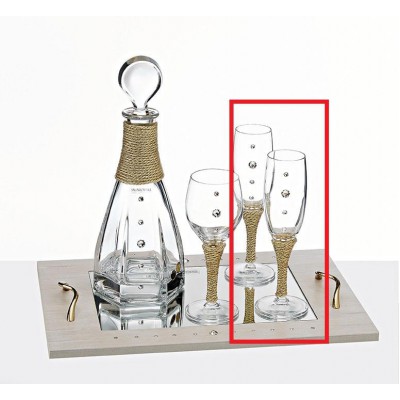 ΣΕΤ ΣΑΜΠΑΝΙΑΣ -SWAR-ΚΟΡΔΟΝΙ ΧΡΥΣΟ Φ7Χ21