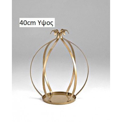 ΜΕΤΑΛΛΙΚΗ ΔΙΑΚΟΣΜΗΤΙΚΗ ΚΟΡΩΝΑ Φ18 ΒΑΣΗ Φ32 ΜΕΣΗ 40Υ