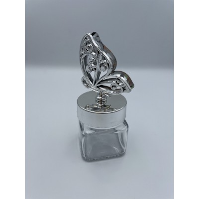 ΜΠΟΜΠΟΝΙΕΡΑ ΓΥΑΛΙΝΟ ΤΕΤΡΑΓΩΝΟ ΒΑΖΑΚΙ ΜΕ ΑΣΗΜΙ ΠΕΤΑΛΟΥΔΑ 4Χ4Χ10Υ