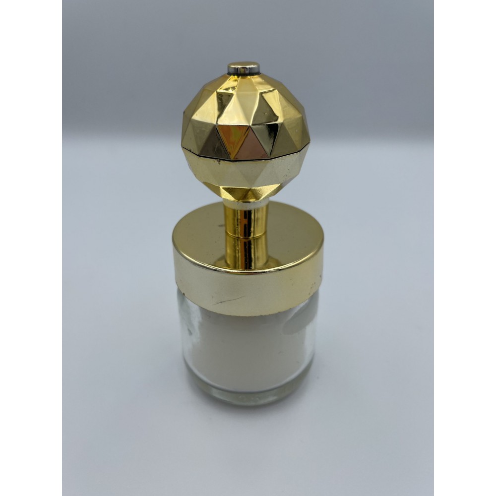 ΜΠΟΜΠΟΝΙΕΡΑ ΓΥΑΛΙΝΟ ΒΑΖΑΚΙ ΜΕ ΚΕΡΙ ΚΑΙ ΧΡΥΣΟ ΔΙΑΜΑΝΤΑΚΙ Φ4Χ9.5Υ 