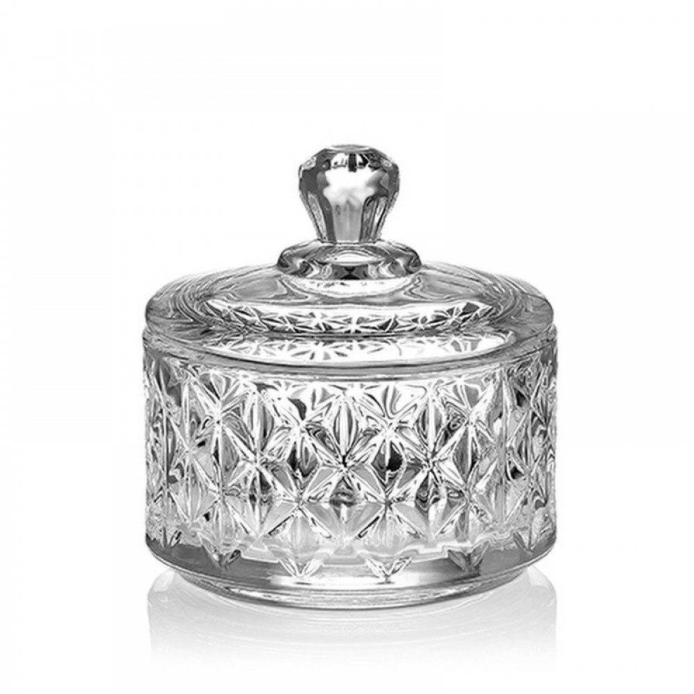 ΜΠΟΜΠΟΝΙΕΡΑ ΓΥΑΛΙΝΗ ΣΤΡΟΓΓΥΛΗ ΜΠΙΖΟΥΤΙΕΡΑ ΑΝΑΓΛΥΦΗ Φ7X7CM 