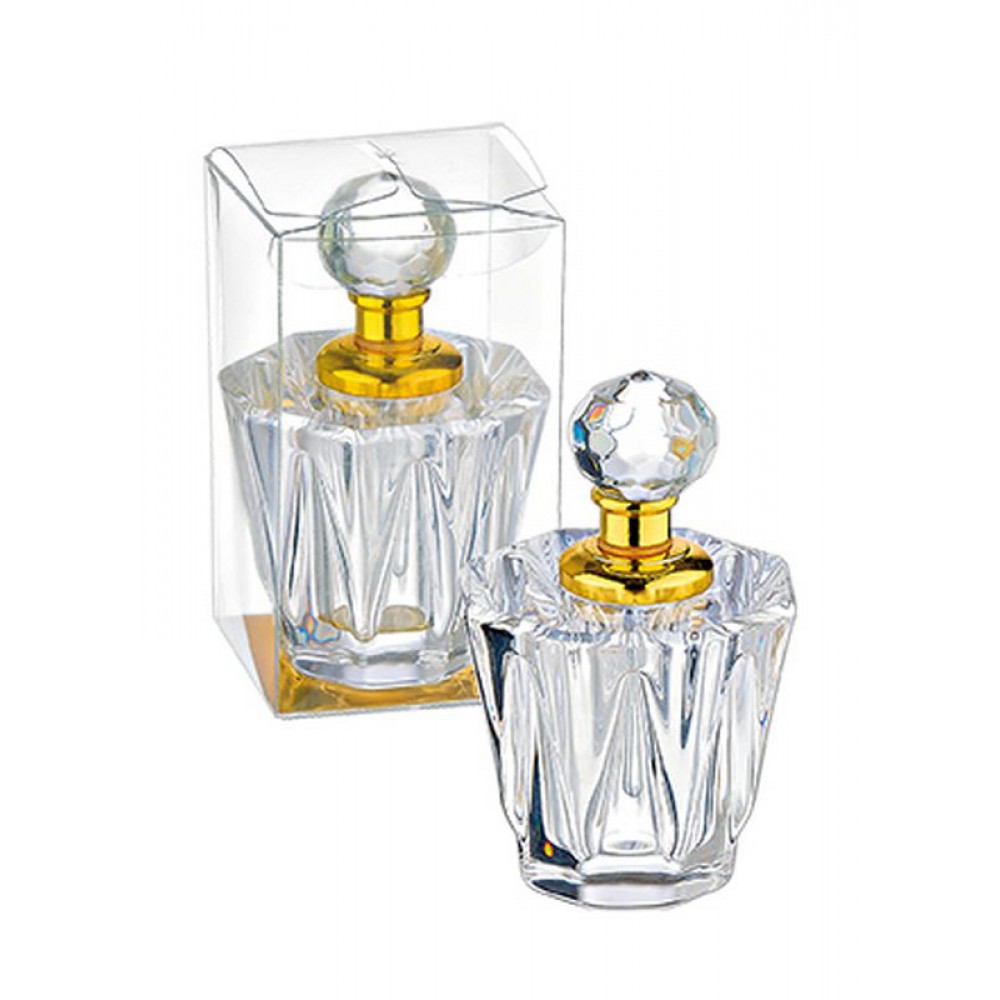 ΜΠΟΜΠΟΝΙΕΡΑ ΓΥΑΛΙΝΟ ΠΟΛΥΓΩΝΟ ΜΠΟΥΚΑΛΑΚΙ ΑΡΩΜΑΤΟΣ ΧΡΥΣΟ 4X7CM ΜΕ ΚΟΥΤΑΚΙ PVC 4X7CM 