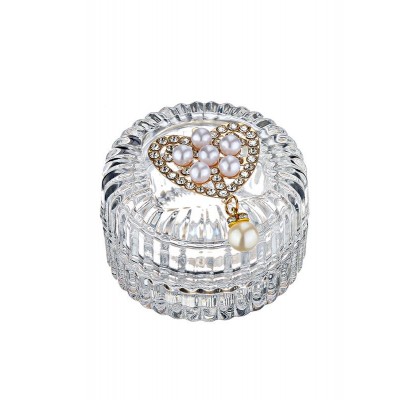 ΜΠΟΜΠΟΝΙΕΡΑ ΜΠΙΖΟΥΤΙΕΡΑ ΓΥΑΛΙΝΗ ΜΕ ΚΑΡΔΙΑ ΚΑΙ ΠΕΡΛΕΣ Φ6.5Χ4.5