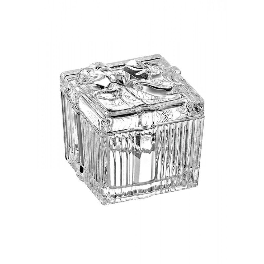 ΜΠΙΖΟΥΤΙΕΡΑ ΓΥΑΛΙΝΗ ΤΕΤΡΑΓΩΝΗ ΦΙΟΓΚΟΣ 7x7x7cm 