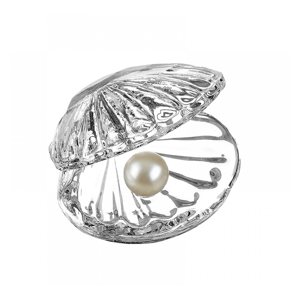 ΚΟΧΥΛΙ ΓΥΑΛΙΝΟ ΣΕ ΛΕΥΚΟ KOYTAKI  6x5cm 