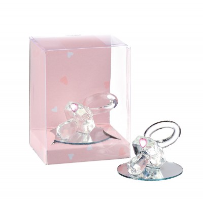 ΜΠΟΜΠΟΝΙΕΡΑ ΓΥΑΛΙΝΗ ΠΙΠΙΛΑ ΜΕ ΡΟΖ ΚΑΡΔΙΑ ΣΕ PVC ΚΟΥΤΑΚΙ 6x5x8cm