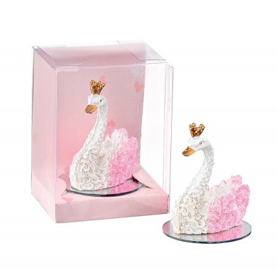 ΜΠΟΜΠΟΝΙΕΡΑ ΓΥΑΛΙΝΟΣ ΚΥΚΝΟΣ ΜΕ ΣΤΕΜΜΑ ΣΕ PVC KOYTAKI 6x5x8cm