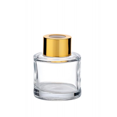 BAZAKI ΓΙΑ ΑΡΩΜΑΤΙΚΟ ΧΩΡΟΥ ΣΤΡΟΓΓΥΛΟ ΧΡΥΣΟ ΠΩΜΑ 50ml  Φ5x6.5cm