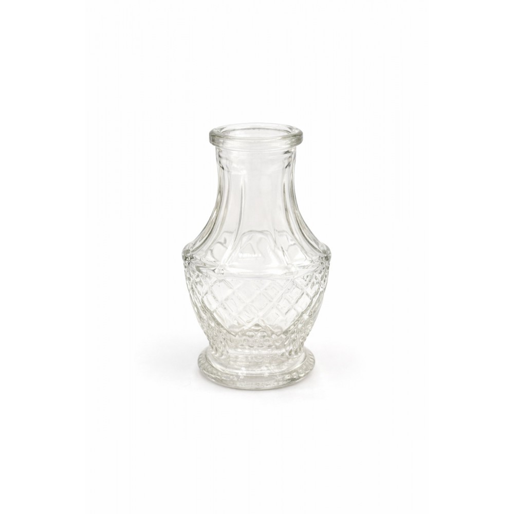 ΓΥΑΛΙΝΟ ΜΠΟΥΚΑΛΙ 50ml Φ4Χ8.5CM (ΧΩΡΙΣ ΠΩΜΑ) 