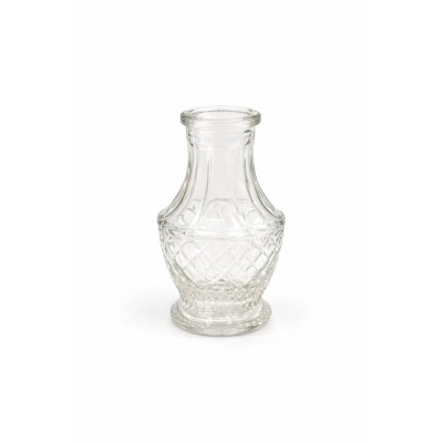 ΓΥΑΛΙΝΟ ΜΠΟΥΚΑΛΙ 50ml Φ4Χ8.5CM (ΧΩΡΙΣ ΠΩΜΑ)