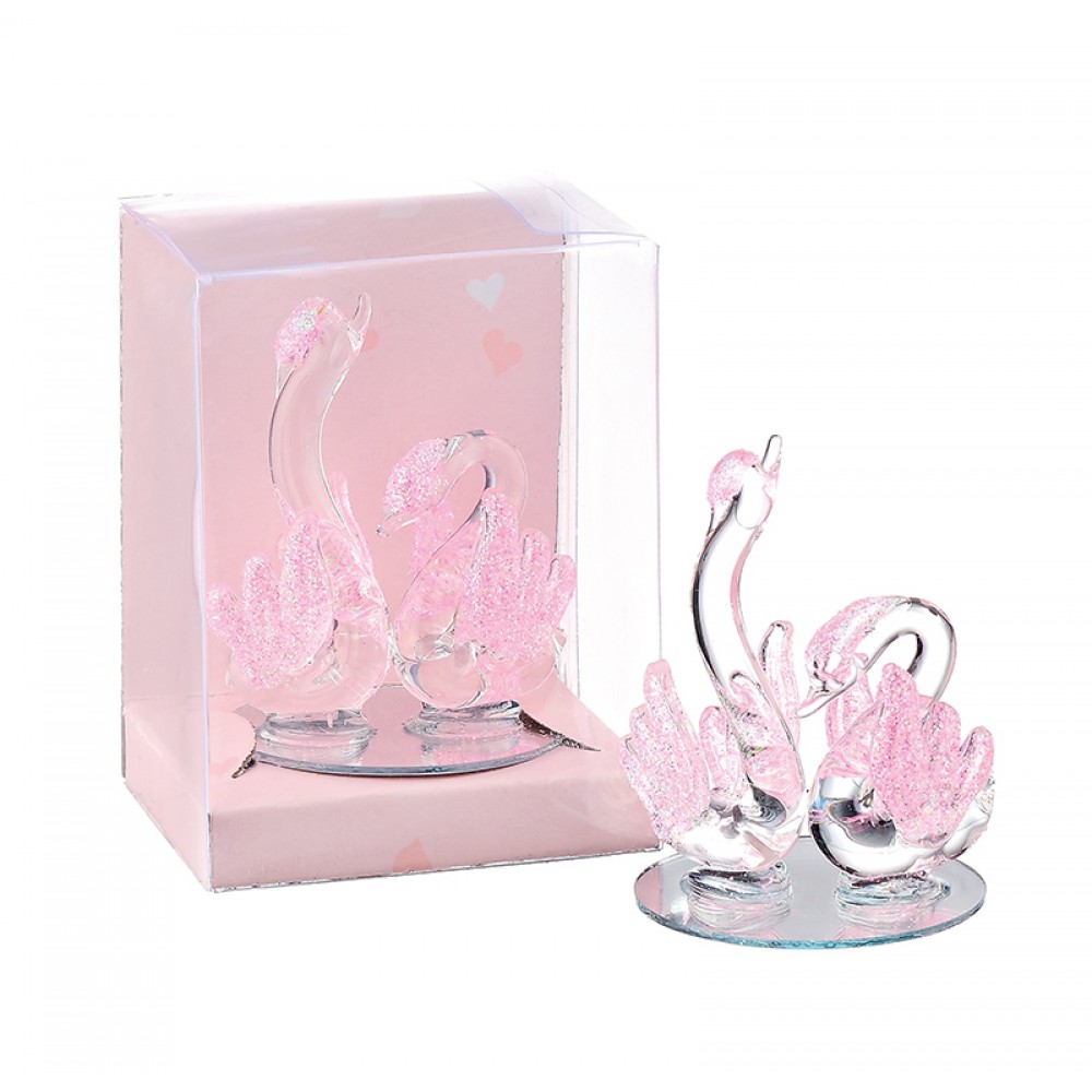 ΓΥΑΛΙΝΗ ΜΠΟΜΠΟΝΙΕΡΑ ΚΥΚΝΟΙ ΡΟΖ 6Χ5Χ8Υ 