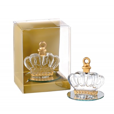 ΓΥΑΛΙΝΗ ΜΠΟΜΠΟΝΙΕΡΑ ΣΤΕΜΜΑ ΧΡΥΣΟ ΣΕ PVC ΚΟΥΤΑΚΙ 6x5x8cm