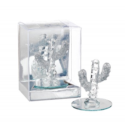 ΓΥΑΛΙΝΗ ΜΠΟΜΠΟΝΙΕΡΑ ΚΑΚΤΑΚΙ ΑΣΗΜΙ ΣΕ PVC ΚΟΥΤΑΚΙ 6x5x8cm