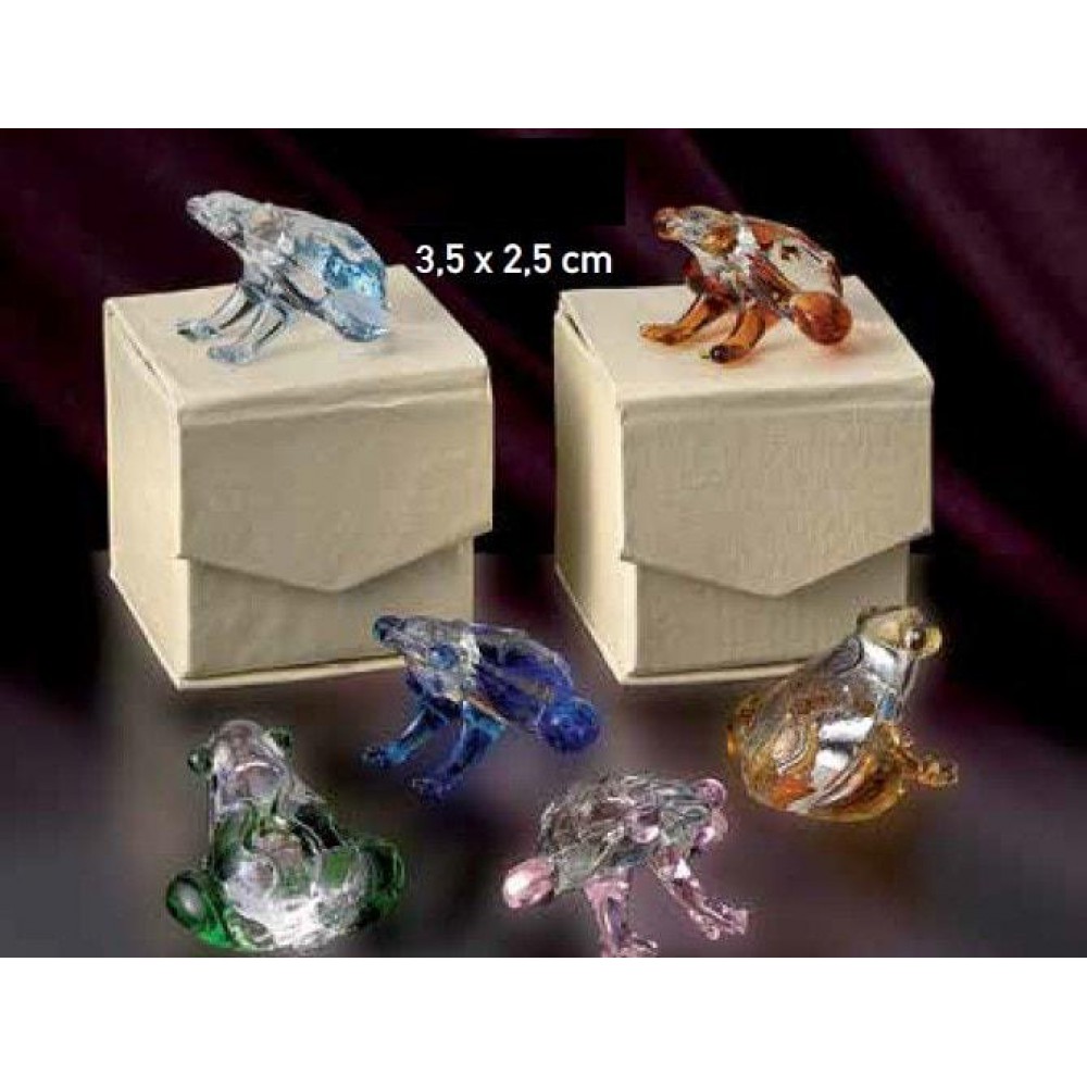 ΜΠΟΜΠΟΝΙΕΡΑ ΓΥΑΛΙΝΟ ΒΑΤΡΑΧΑΚΙ 6 ΧΡΩΜΑΤΩΝ 3.5Χ2.5 