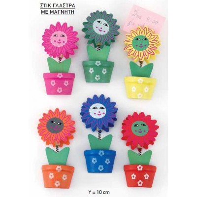 ΞΥΛΙΝΗ ΜΠΟΜΠΟΝΙΕΡΑ ΜΕΜΟ ΛΟΥΛΟΥΔΙ ΜΕ ΜΑΓΝΗΤΑΚΙ 6 ΧΡΩΜΑΤΩΝ 10Υ