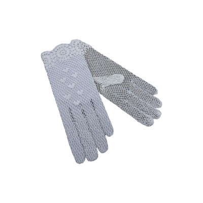 ΓΑΝΤΙΑ ΝΥΦΙΚΑ ΛΕΥΚΑ ΔΙΧΤΥΩΤΑ ΜΕ ΣΧΕΔΙΟ ΣΤΟ ΤΕΛΕΙΩΜΑ 22 ΕΚΑΤΟΣΤΑ