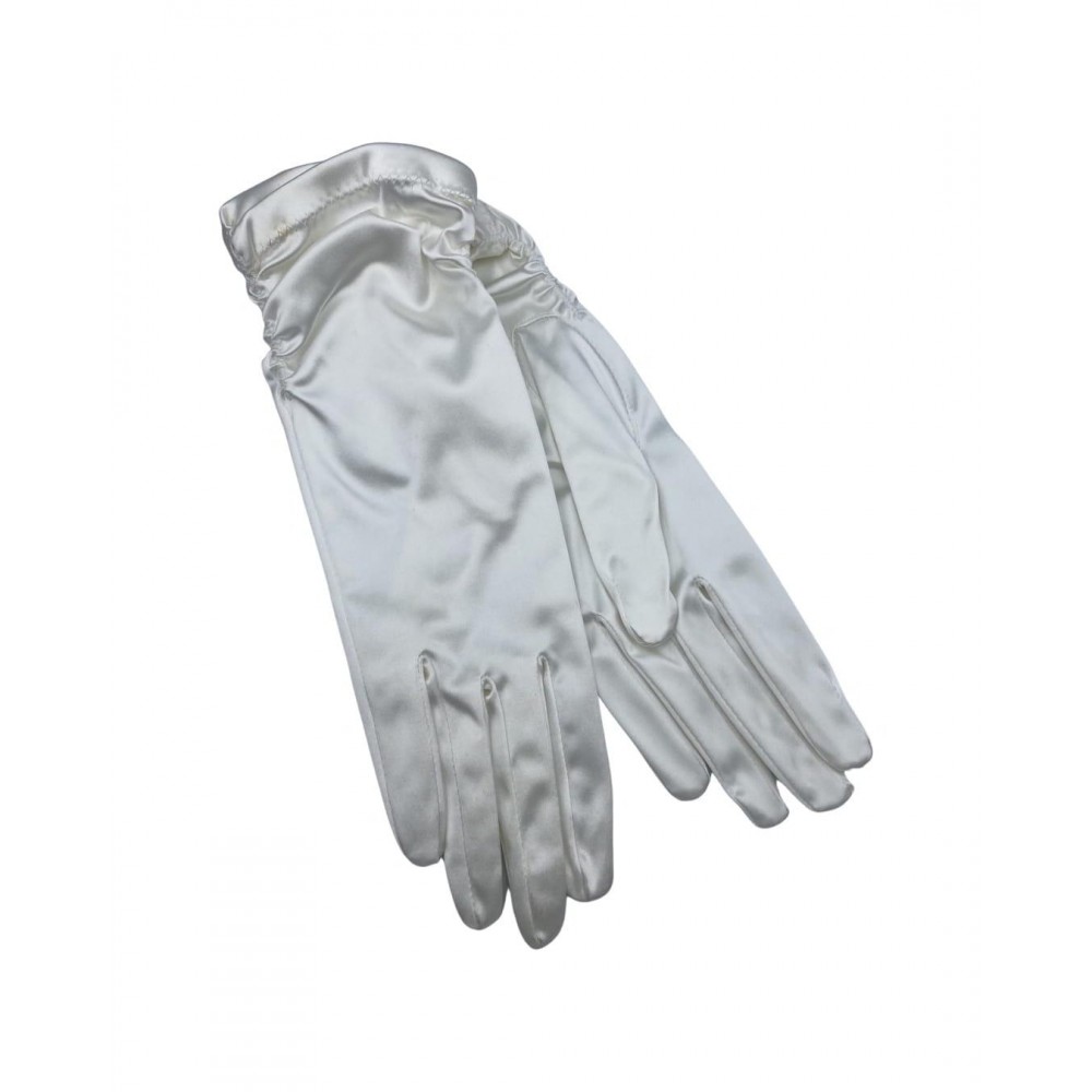 ΓΑΝΤΙΑ ΝΥΦΙΚΑ ΛΕΥΚΑ ΣΑΤΕΝ ΜΕ ΣΟΥΡΑ ΣΤΙΣ ΑΚΡΕΣ 25 ΕΚΑΤΟΣΤΑ 