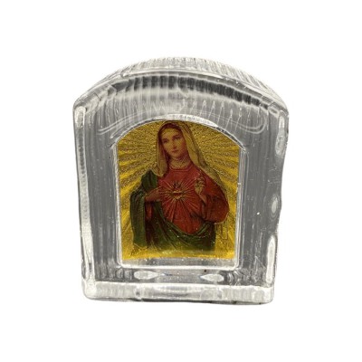 ΜΠΟΜΠΟΝΙΕΡΑ ΓΥΑΛΙΝΗ ΕΙΚΟΝΑ ΜΕ ΣΤΗΡΙΓΜΑ ΠΑΝΑΓΙΑ 4.5Χ5.5Υ