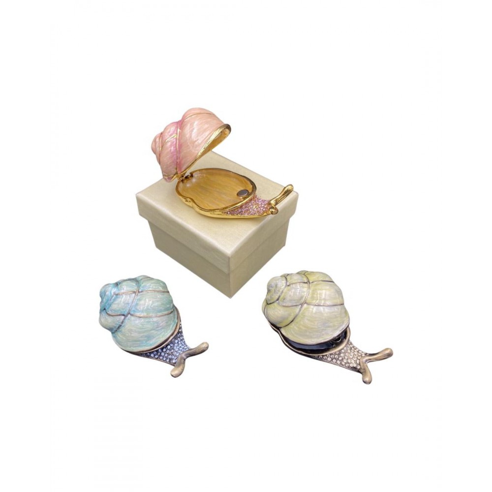 ΜΠΟΜΠΟΝΙΕΡΑ CLOISONNE ΜΠΙΖΟΥΤΙΕΡΑ ΣΑΛΙΓΚΑΡΙ 3 ΧΡΩΜΑΤΩΝ ΜΕ ΚΟΥΤΙ 7Χ3Υ 