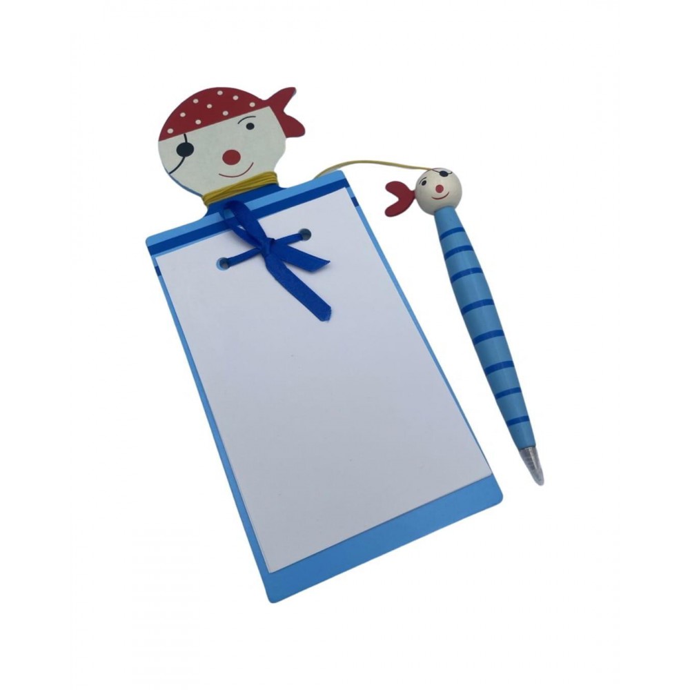 ΜΠΟΜΠΟΝΙΕΡΑ ΞΥΛΙΝΟ ΣΗΜΕΙΩΜΑΤΑΡΙΟ ΜΕ ΣΤΥΛΟ ΠΕΙΡΑΤΗΣ 22Υ 