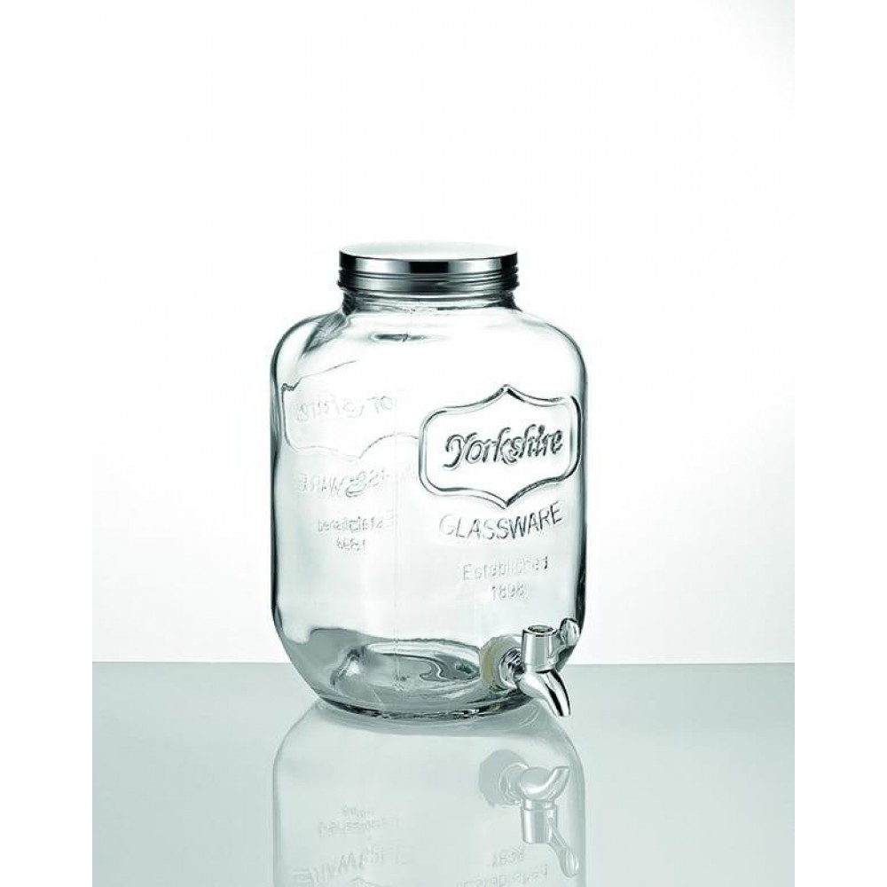 ΓΥΑΛΑ ΜΕ ΒΡΥΣΑΚΙ Yorkshire 5 ΛΙΤΡΩΝ ΜΕ ΜΕΤΑΛΛΙΚΟ ΚΑΠΑΚΙ 18Χ18Χ27 