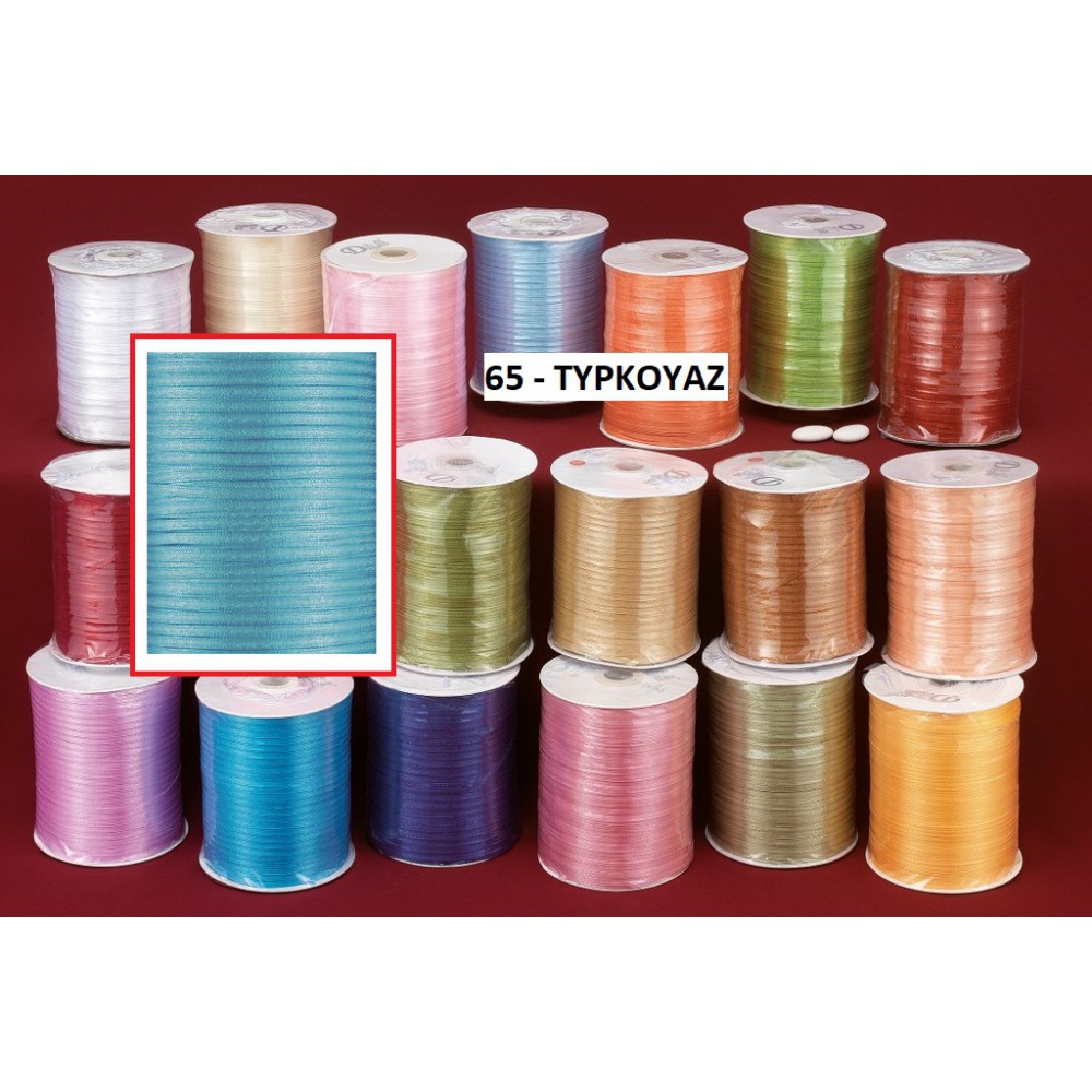 ΚΟΡΔΕΛΑ ΣΑΤΕΝ ΤΥΡΚΟΥΑΖ ΔΙΠΛΗΣ ΟΨΕΩΣ 0,3ΕΚ. 880Μ. 