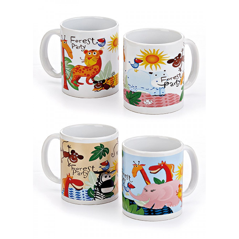 ΜΠΟΜΠΟΝΙΕΡΑ ΚΕΡΑΜΙΚΗ ΚΟΥΠΑ ΖΩΑ ΤΟΥ ΔΑΣΟΥΣ 4 ΣΧΕΔΙΩΝ Φ8Χ9.5Υ 