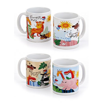 ΜΠΟΜΠΟΝΙΕΡΑ ΚΕΡΑΜΙΚΗ ΚΟΥΠΑ ΖΩΑ ΤΟΥ ΔΑΣΟΥΣ 4 ΣΧΕΔΙΩΝ Φ8Χ9.5Υ