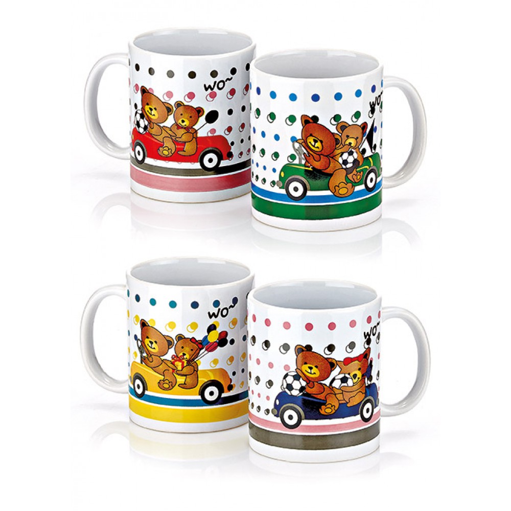 ΜΠΟΜΠΟΝΙΕΡΑ ΚΕΡΑΜΙΚΗ ΚΟΥΠΑ ΑΡΚΟΥΔΑΚΙ 4 ΣΧΕΔΙΩΝ Φ8Χ9.5Υ 