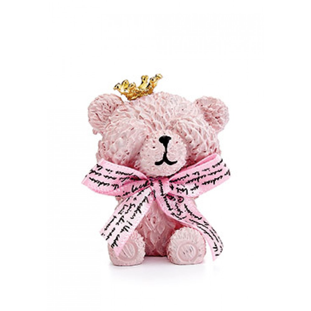 ΜΠΟΜΠΟΝΙΕΡΑ ΚΕΡΑΜΙΚΟ ΑΡΚΟΥΔΑΚΙ ΡΟΖ ΜΕ ΧΡΥΣΗ ΚΟΡΩΝΑ 5.5Χ4.5 