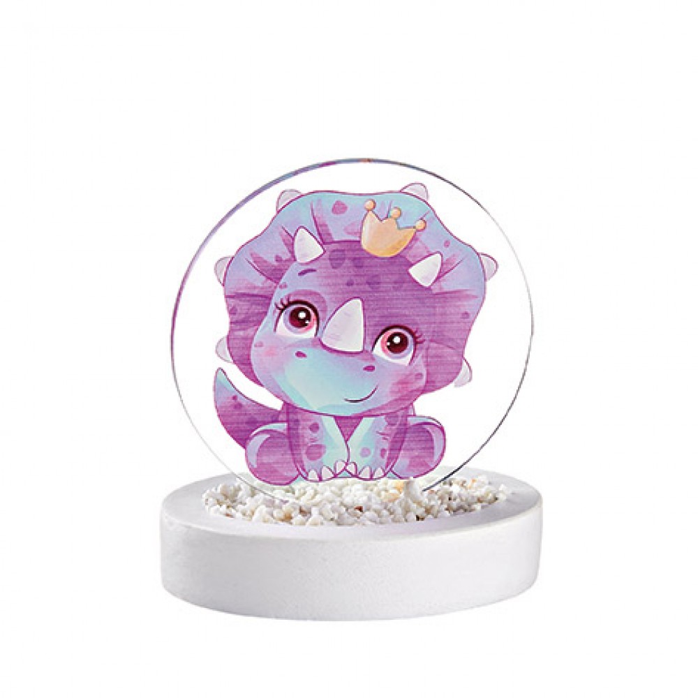 ΜΠΟΜΠΟΝΙΕΡΑ ΚΕΡΑΜΙΚΟ ΒΡΑΧΑΚΙ ΜΕ PLEXI ΔΕΙΝΟΣΑΥΡΑΚΙ ΜΩΒ 7Χ5Χ8Υ 