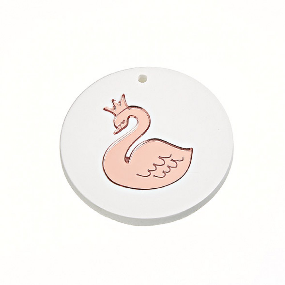 ΜΠΟΜΠΟΝΙΕΡΑ ΚΕΡΑΜΙΚΗ ΣΤΡΟΓΓΥΛΗ ΜΕ PLEXI ΡΟΖ ΚΥΚΝΟ Φ8Χ0.8 