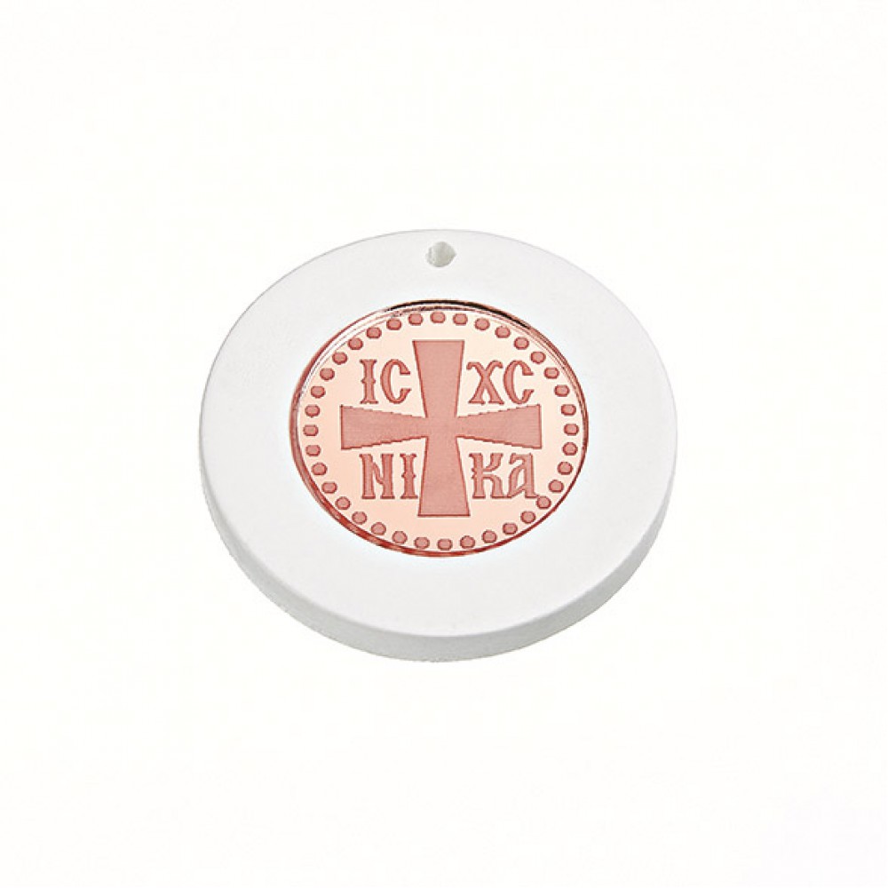 ΜΠΟΜΠΟΝΙΕΡΑ ΚΕΡΑΜΙΚΗ ΣΤΡΟΓΓΥΛΗ ΜΕ PLEXI ΡΟΖ ΚΩΝΣΤΑΝΤΙΝΑΤΟ Φ7Χ0.8 