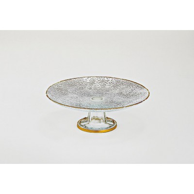 ΤΟΥΡΤΙΕΡΑ ΛΕΥΚΗ ΜΕ ΧΡΥΣΕΣ ΛΕΠΤΟΜΕΡΕΙΕΣ  Φ26Χ9Υ