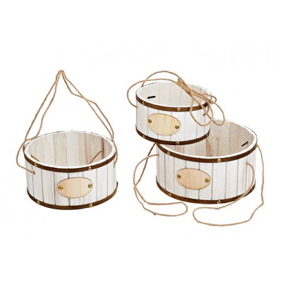 ΞΥΛΙΝΑ ΚΡΕΜΑΣΤΑ ΚΑΣΠΩ ΣΤΡΟΓΓΥΛΑ ΣΕΤ 3 ΤΜΧ Φ16Χ9 Φ19Χ10 Φ22Χ11