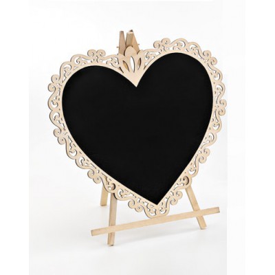 ΞΥΛΙΝΟΣ ΜΑΥΡΟΠΙΝΑΚΑΣ ΚΑΡΔΙΑ ΜΕ ΒΑΣΗ 32Χ33Υ