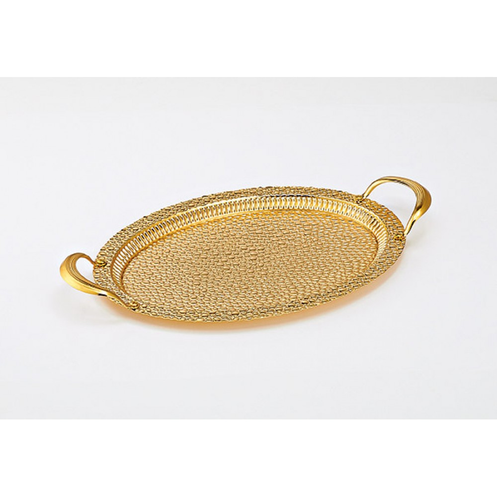 ΔΙΣΚΟΣ ΜΕΤΑΛΛΙΚΟΣ ΧΡΥΣΟΣ ΟΒΑΛ ΣΦΥΡΗΛΑΤΟΣ 46Χ28Χ4.5Υ 