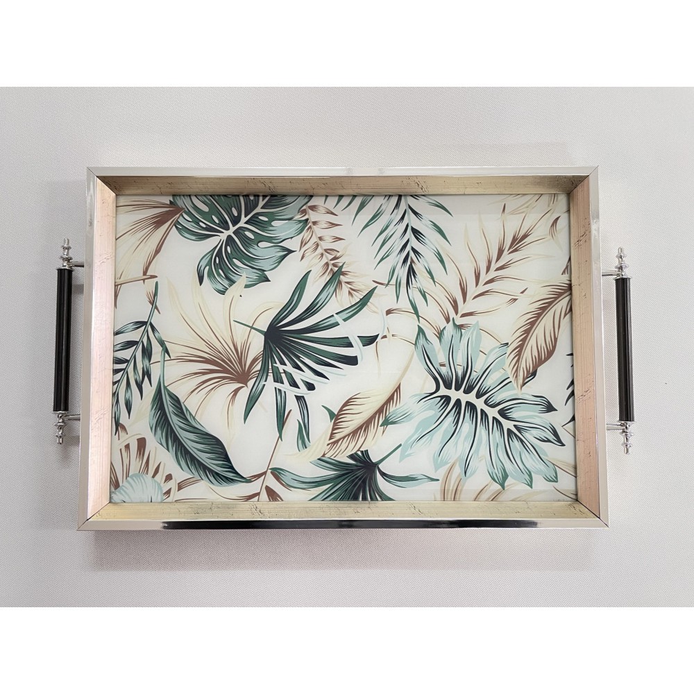 ΔΙΣΚΟΣ ΞΥΛΙΝΟΣ ΑΣΗΜΙ ΜΕ ΤΡΟΠΙΚΟ ΣΧΕΔΙΟ 49Χ30Χ3 