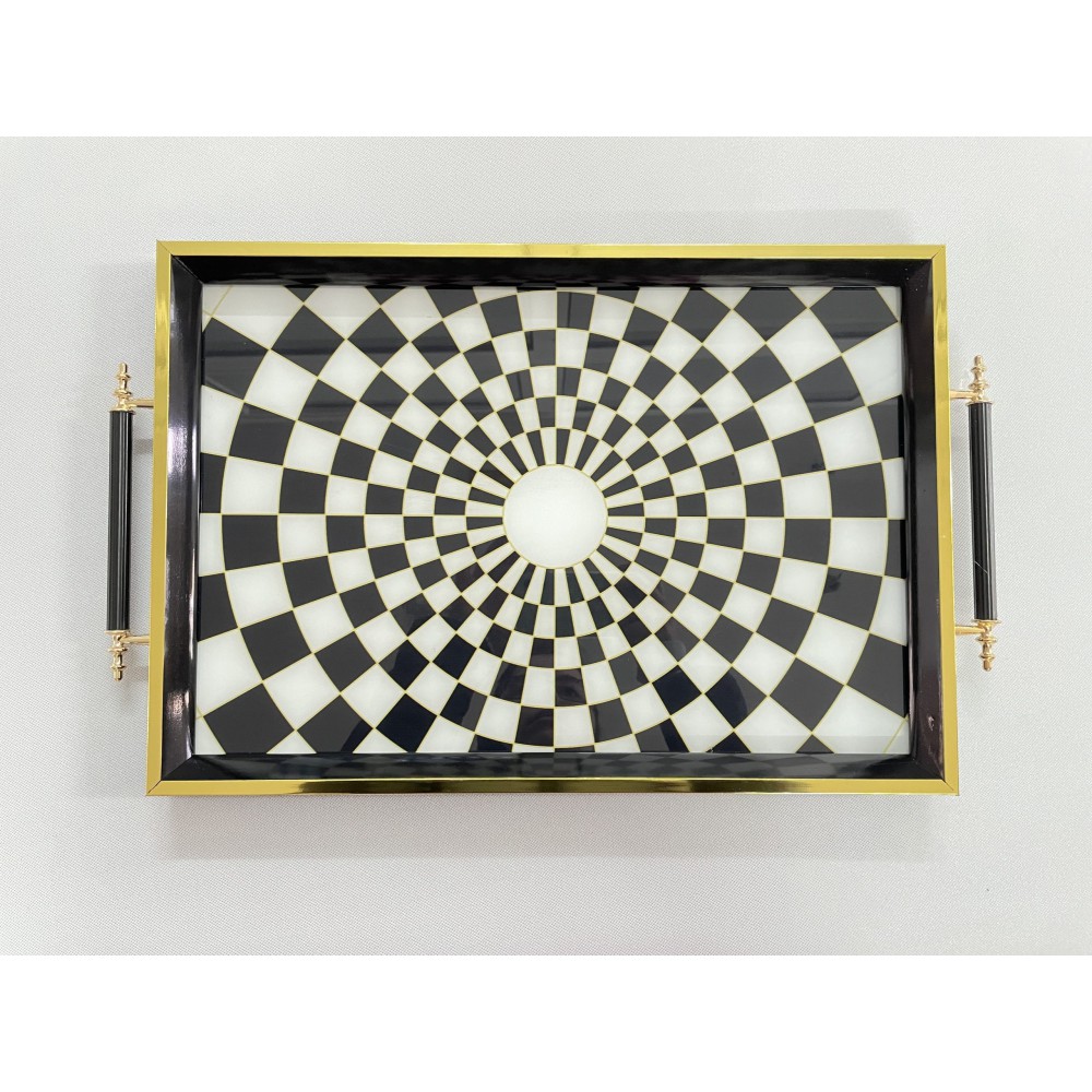 ΔΙΣΚΟΣ ΞΥΛΙΝΟΣ ΜΕ ΧΡΥΣΕΣ ΛΕΠΤΟΜΕΡΕΙΕΣ 49Χ30Χ3 