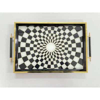 ΔΙΣΚΟΣ ΞΥΛΙΝΟΣ ΜΕ ΧΡΥΣΕΣ ΛΕΠΤΟΜΕΡΕΙΕΣ 49Χ30Χ3