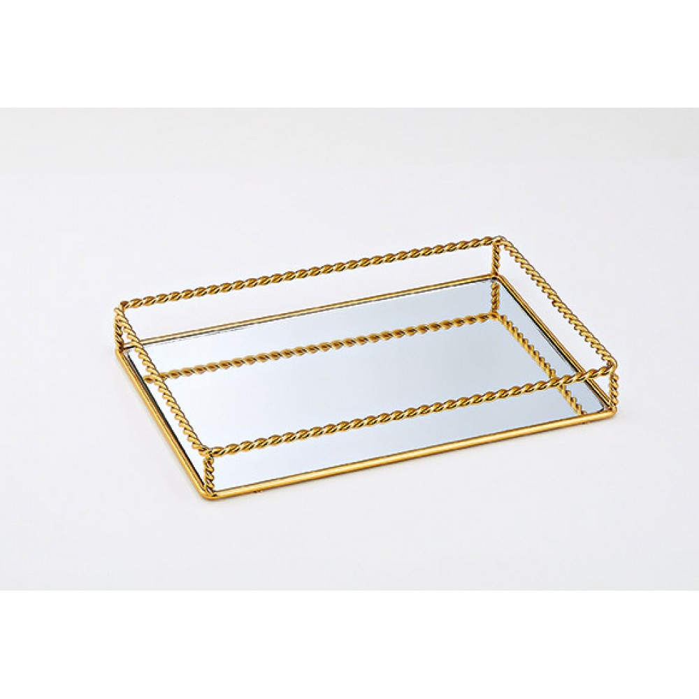 ΔΙΣΚΟΣ ΧΡΥΣΟΣ ΜΕΤΑΛΛΙΚΟΣ ΠΑΡΑΛΛΗΛΟΓΡΑΜΜΟΣ ΜΕ ΚΑΘΡΕΦΤΗ 34.5Χ24Χ4.5Υ 