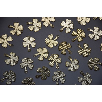 ΜΕΤΑΛΛΙΚΟ ΤΕΤΡΑΦΥΛΛΟ ΤΡΙΦΥΛΛΙ ΧΡΥΣΟ ΣΕΤ 100ΤΜΧ 15x18 mm