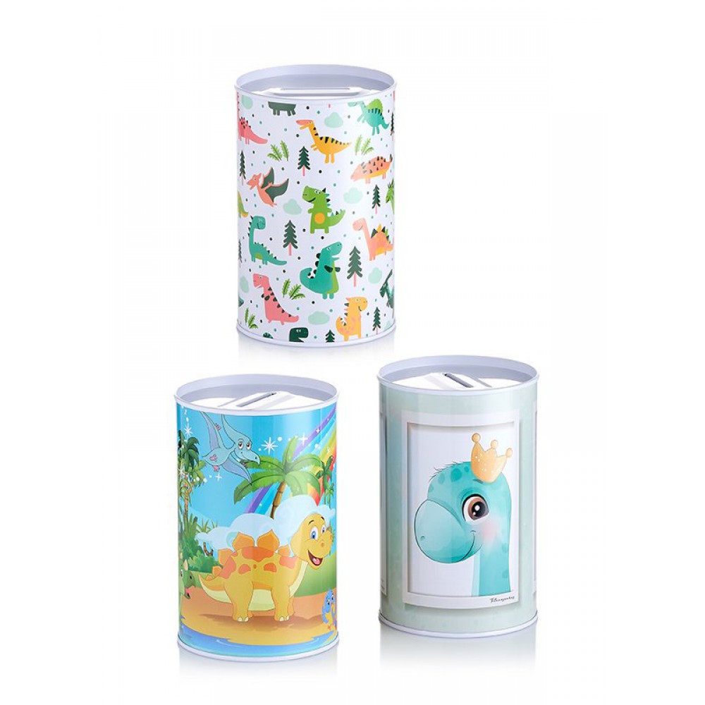 ΜΠΟΜΠΟΝΙΕΡΑ ΜΕΤΑΛΛΙΚΟΣ ΚΟΥΜΠΑΡΑΣ ΔΕΙΝΟΣΑΥΡΟΣ 3 ΣΧΕΔΙΩΝ 8X13CM 