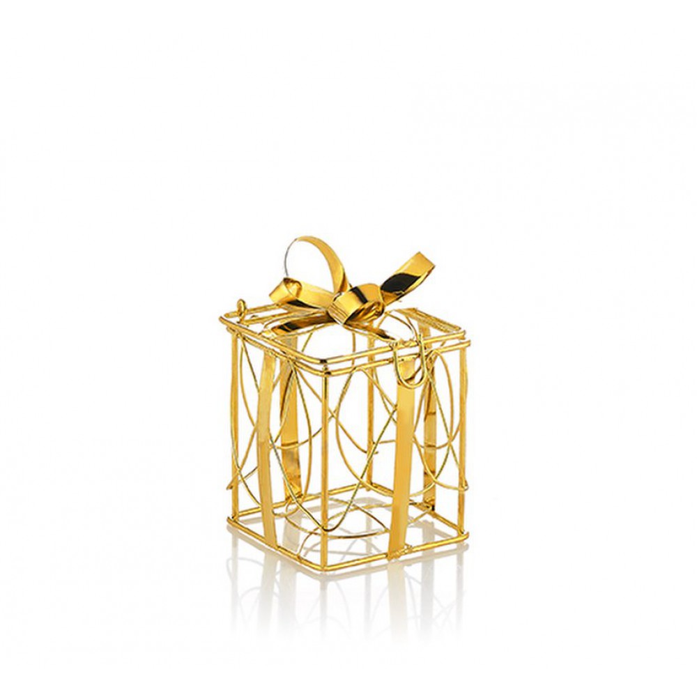 ΜΠΟΜΠΟΝΙΕΡΑ ΜΕΤΑΛΛΙΚΟ ΚΟΥΤΙ ΧΡΥΣΟ ΜΕ ΦΙΟΓΚΟ 4.5X4.5X7CM 